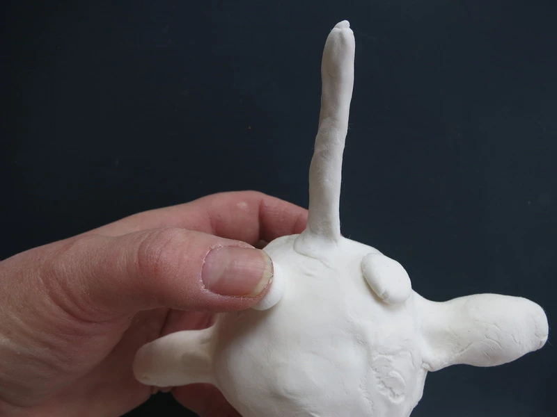 Nifty Narwhal Clay Figurine